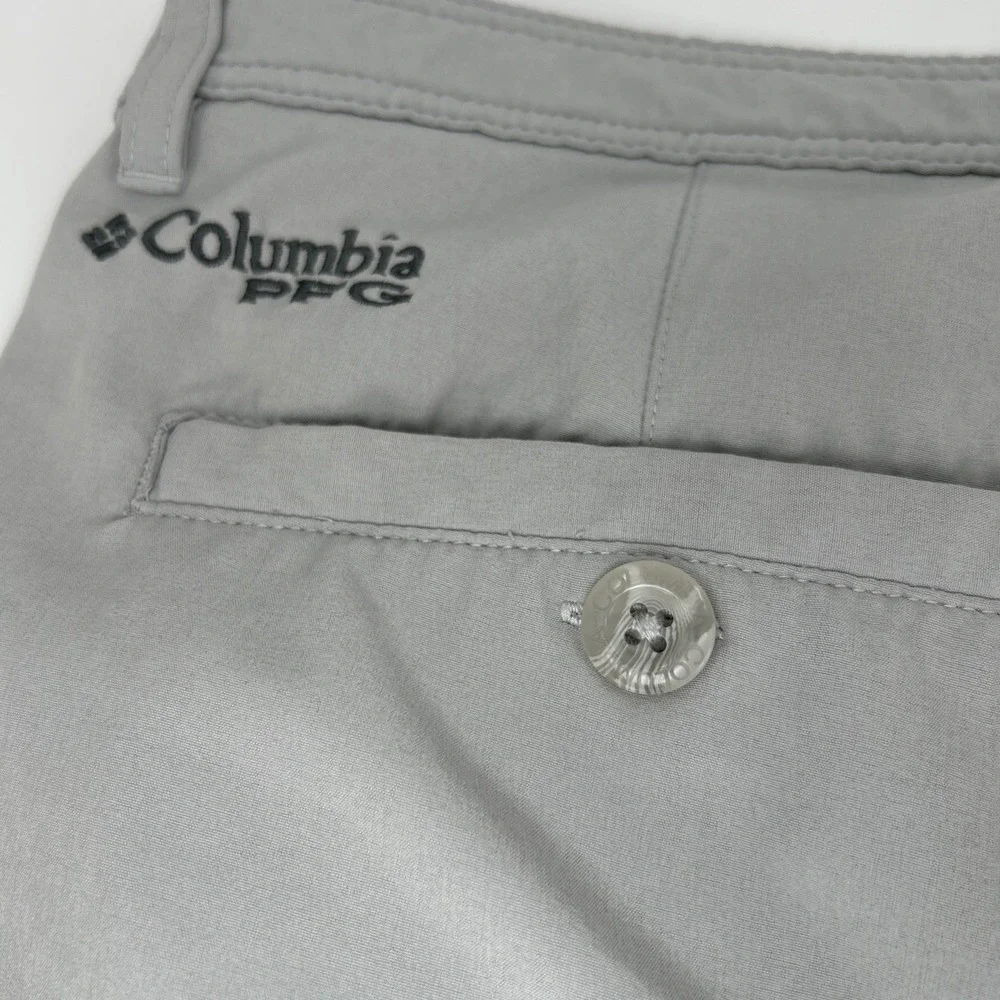 Columbia PFG‎ Mens Gray Performance Fishing Gear Shorts Size 36 Utility Outdoor
